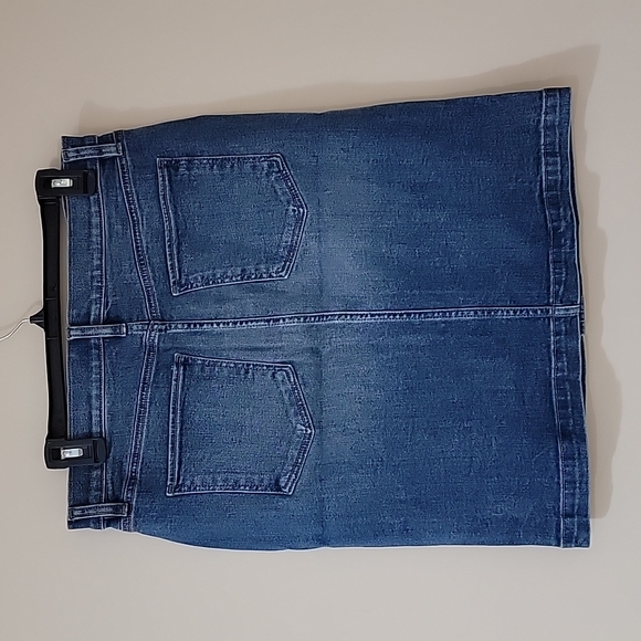 Loft Button Front Jean Skirt Size 6 - Picture 2 of 3
